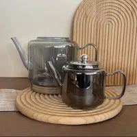 کتری قوری پیرکس کف استیل ۳۰۴ دودی آنتی شوک|قوری، کتری، قهوه‌ساز دستی|مشهد, الهیه|دیوار