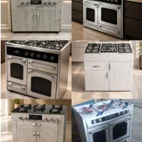 اجاق گاز چوبی مدل های شیشه ای و استیل گارانتی دار