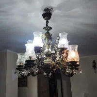 لوستر برنزی ۱۰ شاخه