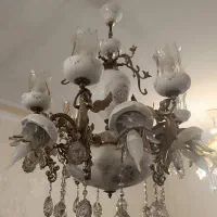 لوستر پذیرایی برنز  فرشته سنگین وزن|لوستر و چراغ آویز|تبریز, |دیوار