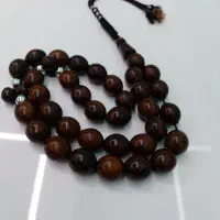 تسبیح کشکول کهنه تراش دست حبه درشت نر اوماده