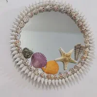 فروش آینه دکوراتیو با تزیین صدف دریایی