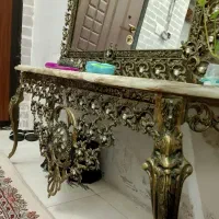 آینه شمعدان برنجی برنزی بزرگ