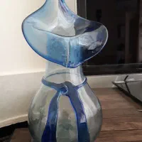 گلدان شیشه ای طرحدار زیبا