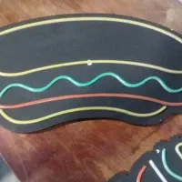 دو عددتابلو نئون همبرگر و هات داگ