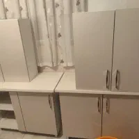 کابینت بدنه فلزی درب ام دی اف|آب‌چکان و نظم‌دهنده ظروف|اراک, |دیوار