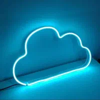 نئون LED طرح ابر همراه با آداپتور