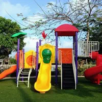 مجموعه بازی پلی اتیلن تاب و سرسره یک پارکی ویلاباغ|اسباببازی|تهران, فتح|دیوار