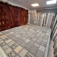 گلیم ۹ متری طرح چهارخونه ستاره نگارین۱ کد 0393|گلیم، جاجیم، گبه|مشهد, امیر|دیوار