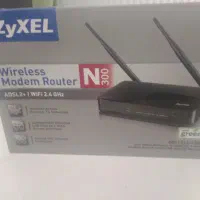 مودم  adsl وایرلس zyxel دو آنتنه