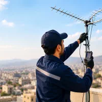 نصب وتنظیم آنتن دیجیتال رفع ضعف سیگنال و قطع تصویر