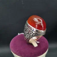 انشگتر نقره/عقیق/مالاکیت/دست ساز|جواهرات|آباده, |دیوار