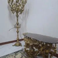 لوستر و میز و عسلی برنز