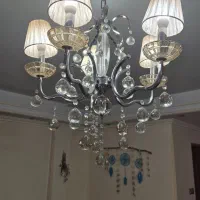 لوستر استیل ۵شاخه|لوستر و چراغ آویز|تهران, قاسم‌آباد|دیوار
