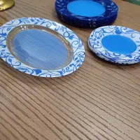 ظروف غذاخوری سرمه ای اصل فرانسه