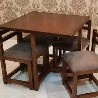 ناهارخوری کم جا|میز و صندلی غذاخوری|لار, |دیوار