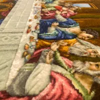 تابلو فرش دست باف چله ابریشم شام اخر|تابلو فرش|تهران, اقدسیه|دیوار