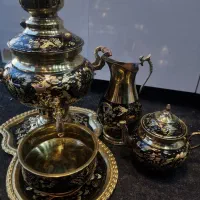 سماور ذغالی برنجی