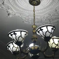 لوستر پنج شاخه برنزی