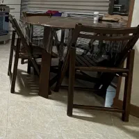 میز نهار خوری چوب گردو