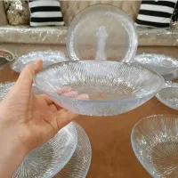 سرویس غذا خوری بلور تکی و سرویس