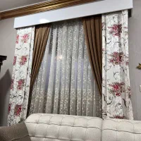 دو عدد پرده با کتیبه