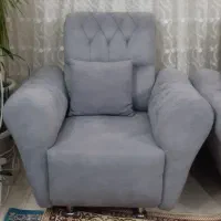 مبل هفت نفره رنگ طوسی|مبلمان خانگی و میز عسلی|برخوار, |دیوار