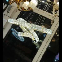 انواع لوستر های کریستالی سه حالته آشپزخانه و اتاق