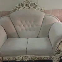 مبل ۷نفره تمیز وسالم با دوتا میز عسلی