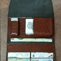دوخت کیف پول جاکلید آینه چرم طبیعی دستدوز روز مادر|کیف، کفش، کمربند|تبریز, |دیوار