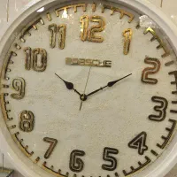 ساعت دیواری چوبی و فایبر گلاس نشکن