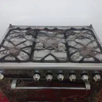 گاز ۵ شعله فردار تمام استیل