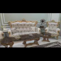 ۲ عدد عسلی و۱عدد میز جلو مبلی  کارکرده تمیز