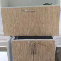 ۹ تیکه کابینت MDF بدنه فلز به همراه سینک دوتایی