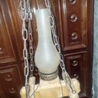 لوستر چوبی سه شعله|لوستر و چراغ آویز|همدان, |دیوار