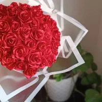 دسته گل روبانی آماده،۴۰شاخه|گل مصنوعی|کرج, فاز ۱ مهرشهر|دیوار