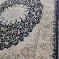 فرش 12متری طرح هلیا سورمه ای