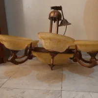 دو عدد لوستر ۸ شاخه جدید برنزه