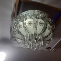 لوستر کریستالی موزیکال فلش خور بلوتوثی با چرخش