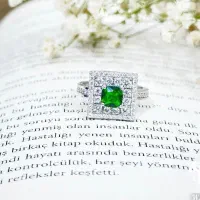 انگشتر جواهر تمام نقره مدل آمیتیس رنگی|بدلیجات|تبریز, |دیوار