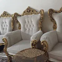 مبلمان استیل ۹نفره به همراه جلو مبلی