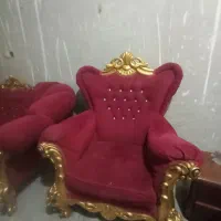 فروش فوری سرویس مبل راحتی سلطنتی طلایی حراج|مبلمان خانگی و میز عسلی|سراوان, |دیوار