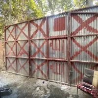 درب کارگاهی ورق کرکره ای