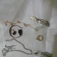 دستبند و پابند انگشتر و دستبند سِت رنگ ثابت|بدلیجات|زرند, |دیوار