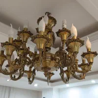 لوستر برنج|لوستر و چراغ آویز|اراک, |دیوار