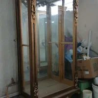 ویترین طلایی با ورق طلا|بوفه، ویترین، کنسول|کهریزک, |دیوار