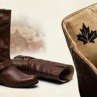 دوجفت چکمه سوارکاری یاتعزیه خوانی روی و زیرع چرم