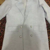 مانتو ابی کمرنگ