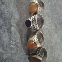 فروش انگشتر نقره با سنگ عقیق قدیمی