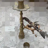 قلیان برنجی عتیقه